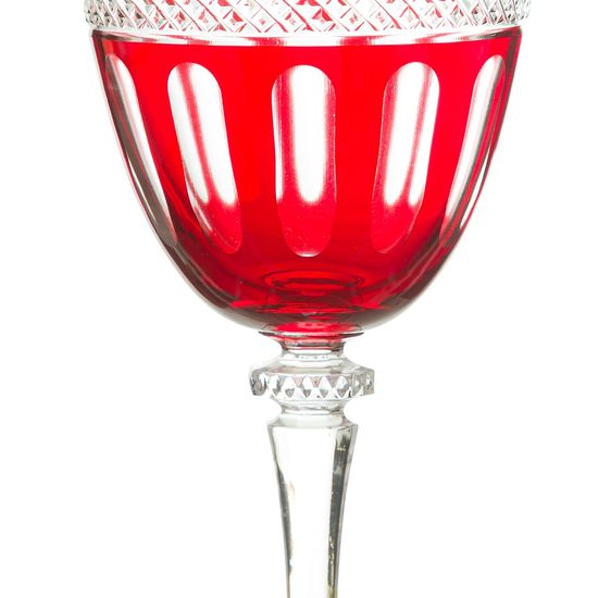 taça de vinho cristal vermelho