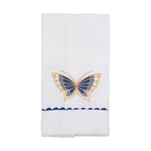 toalha lavabo bordada borboleta