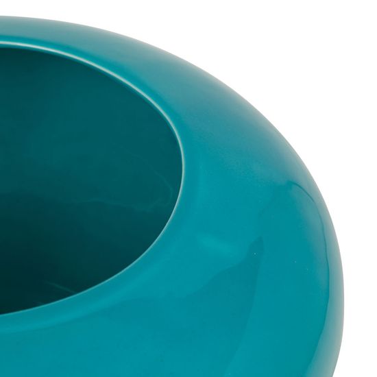 vaso azul turquesa para decoração