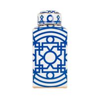 potiche ceramica azul marroquino