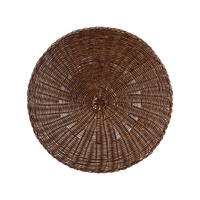 Lugar-Americano-Redondo-Fibra-Sintetica-Cafe---38cm-|-Casadorada