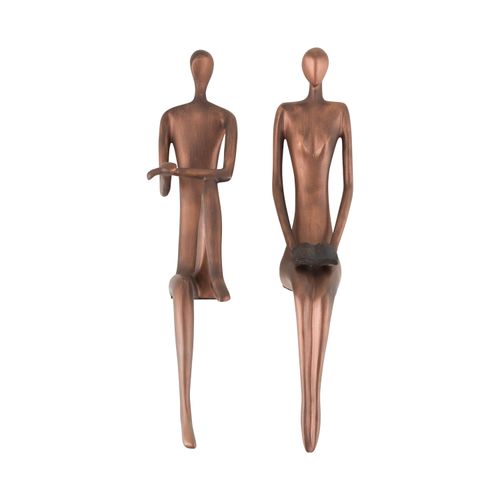 escultura-casal-sabedoria-ferro-casadorada-frente