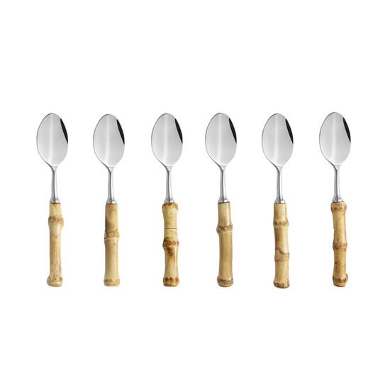 set-colher-cha-bambu-inox-6pc-frente